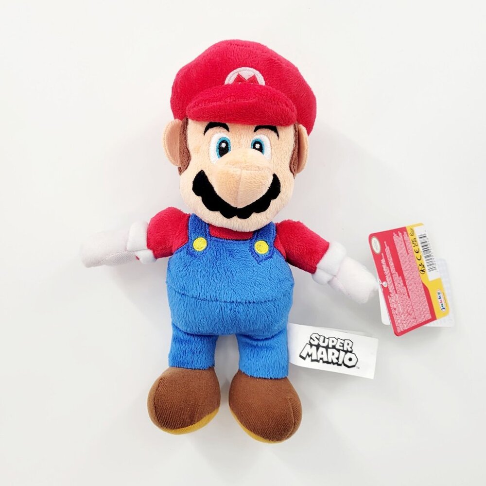 Super Mario Stuffed Animal Small Plush Nintendo Jakks Pacific 9" 2022 NEW